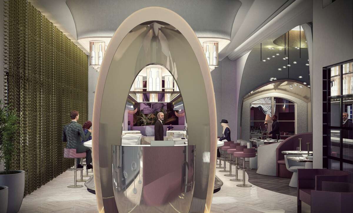 New French restaurant with many crystal lights coming to River Oaks