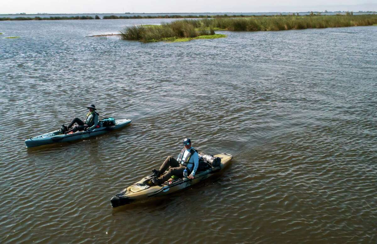 Each kayak weighed about 160 pounds, loaded with supplies for the 10-day trip, including plenty of freeze-dried backpacker meals and, in Fowlk's case, a 3-pound jar of Skippy peanut butter that he nearly drank through during the trip.