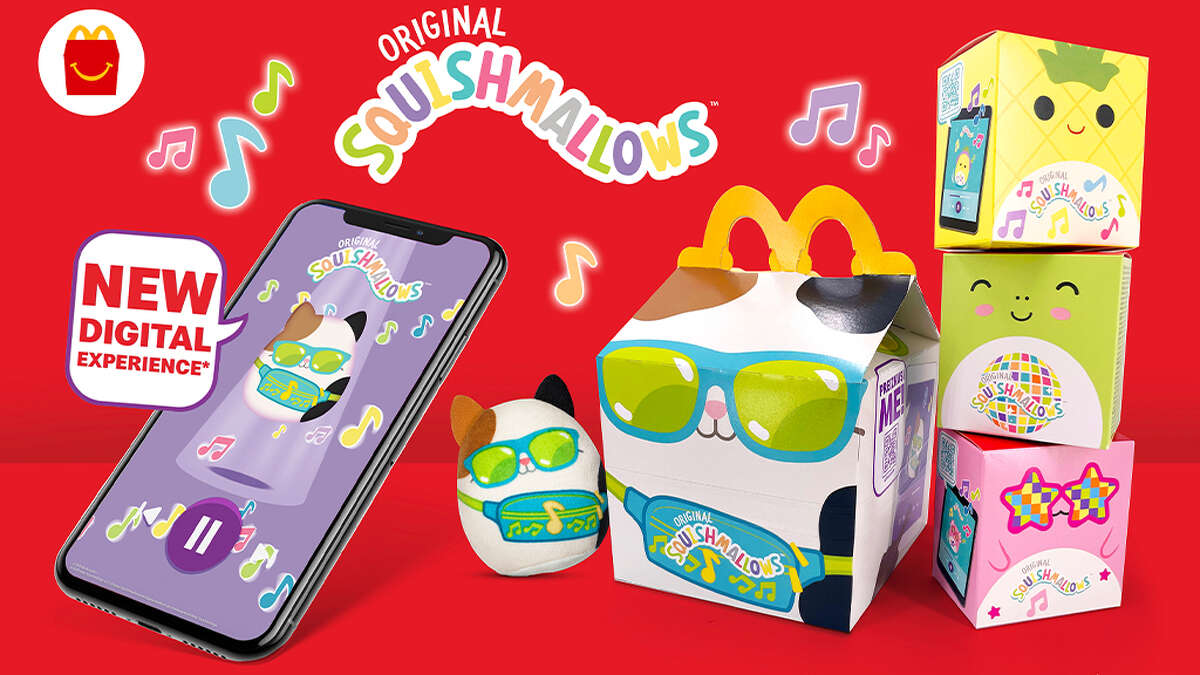 A sneak peek at Squishmallows coming to McDonald's Happy Meals