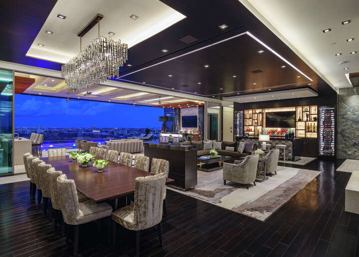 View of Houston billionaire Tilman Fertitta's new Post Oak Penthouse: Photos
