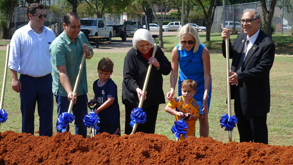 Groundbreaking for Laredo soccer mini pitch held at Zaffirini Park