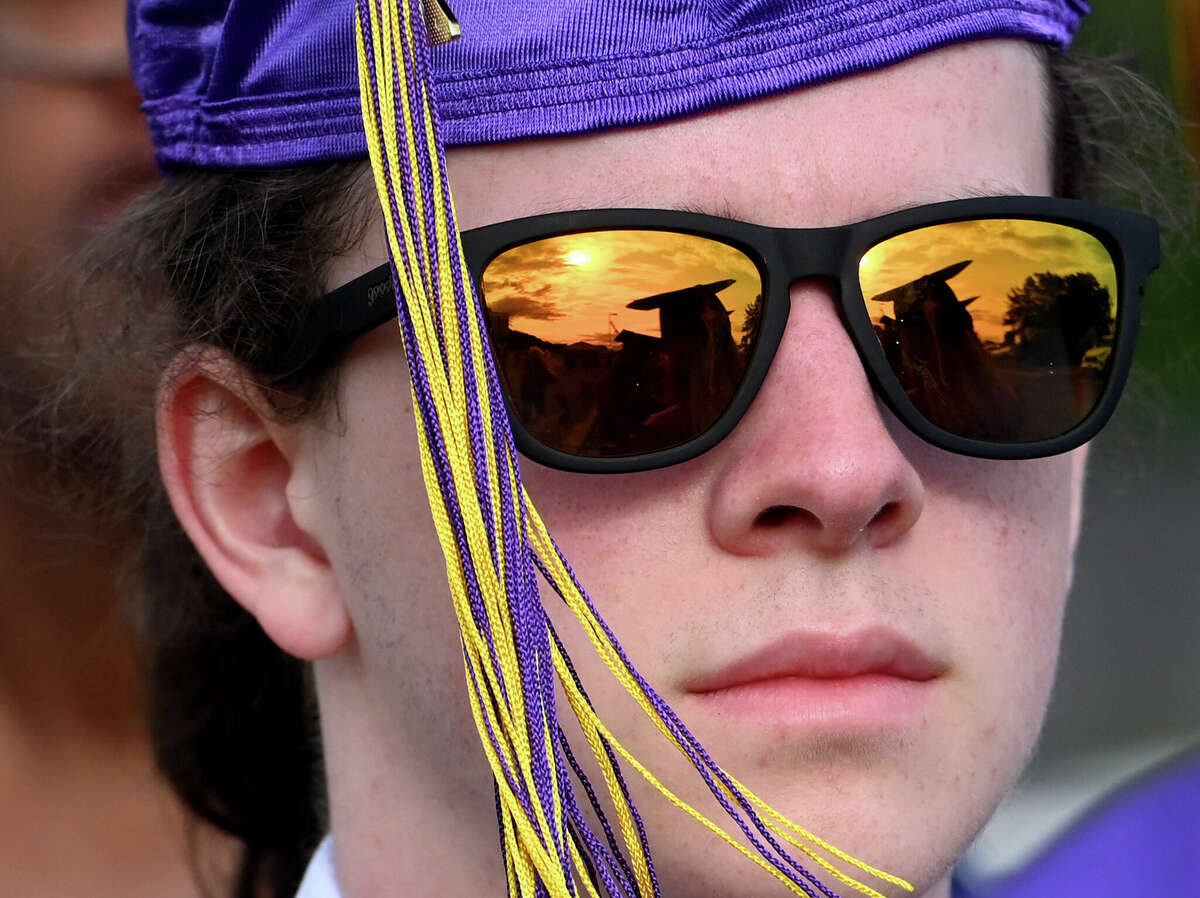Ellington High School graduates celebrate their