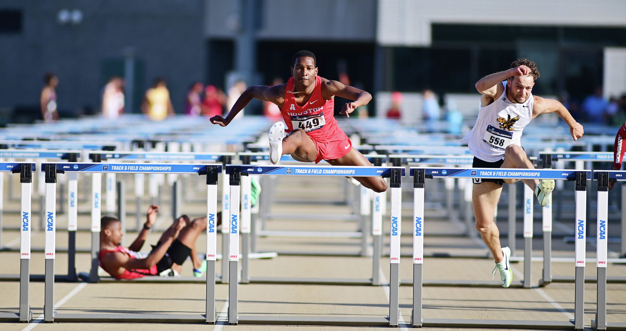 NCAA track: UH's De'Vion Wilson finishes runner-up in 110m hurdles