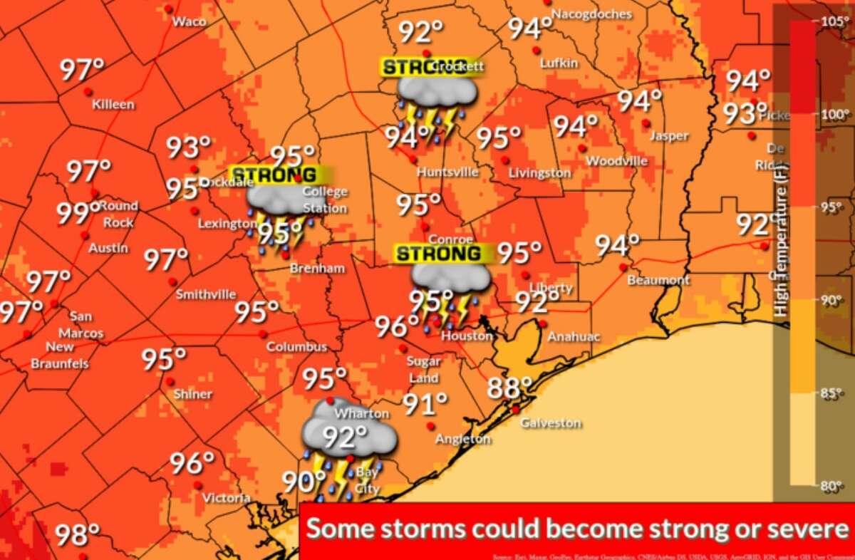 Houston weather Severe storms are possible Saturday afternoon