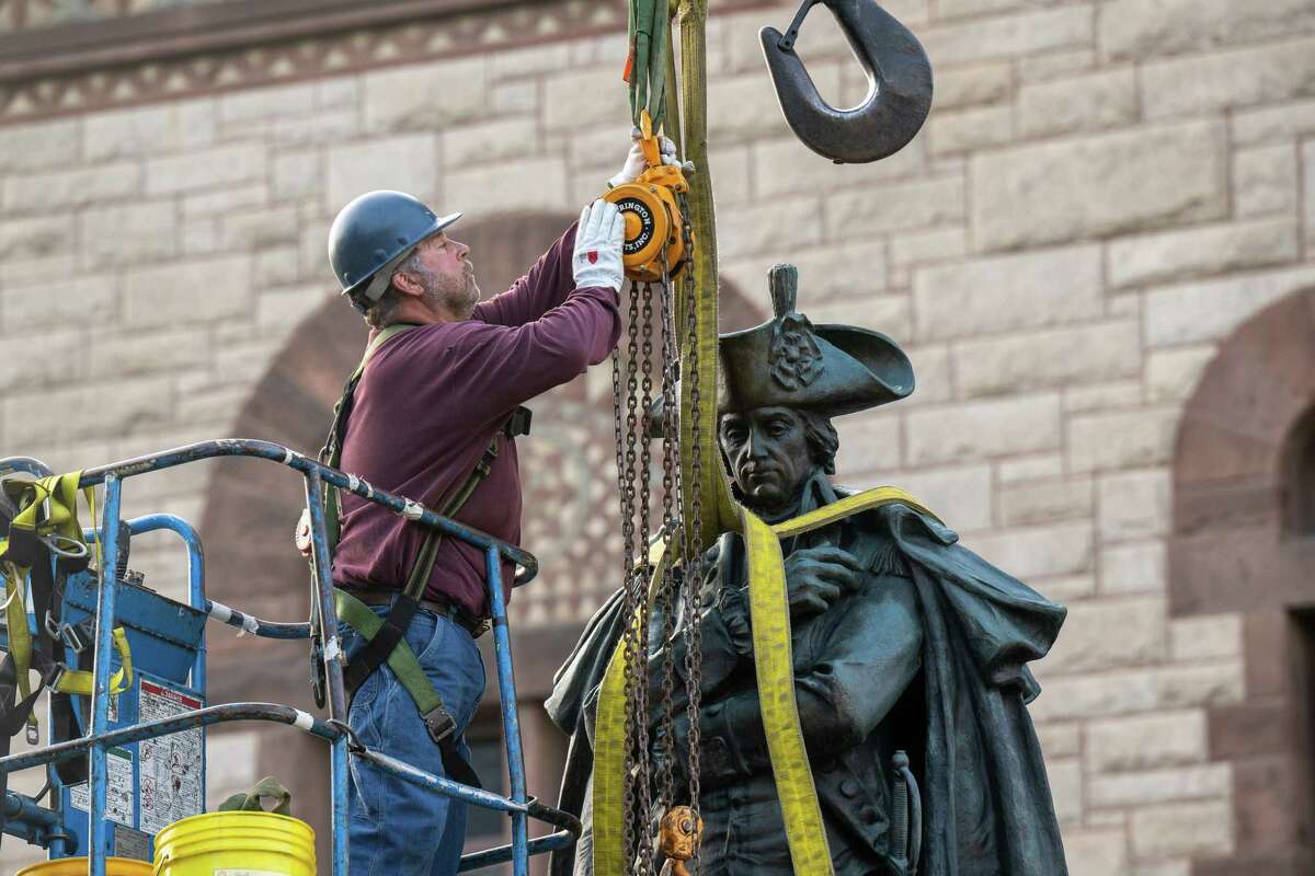 Albany's Phillip Schuyler statue removed