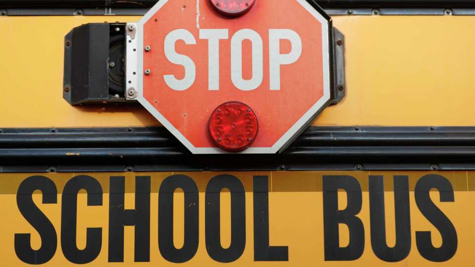 A school bus is seen, Tuesday, Feb. 1, 2022, in Spring.