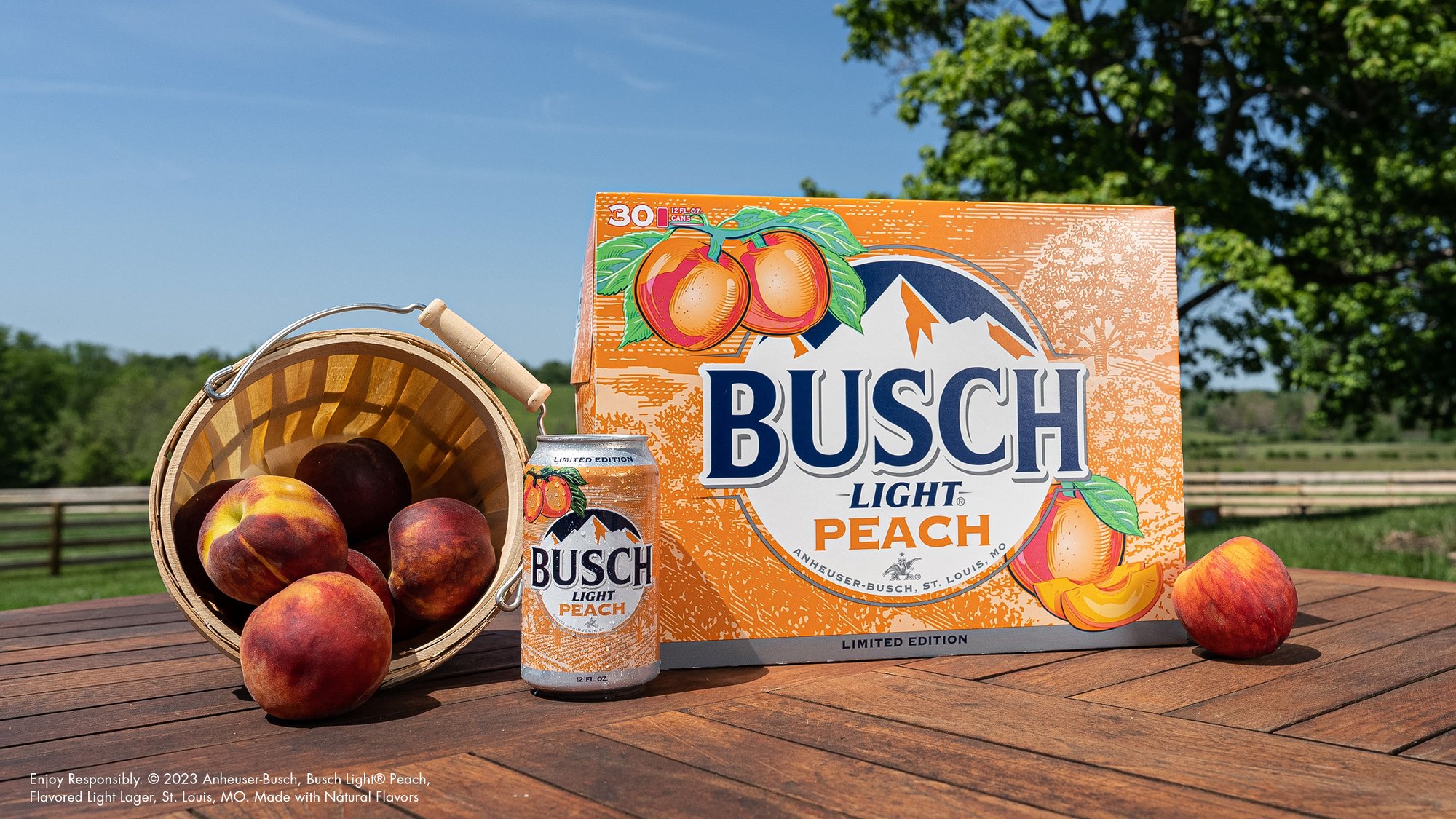 AnheuserBusch releasing Busch Light Peach today in 37 states