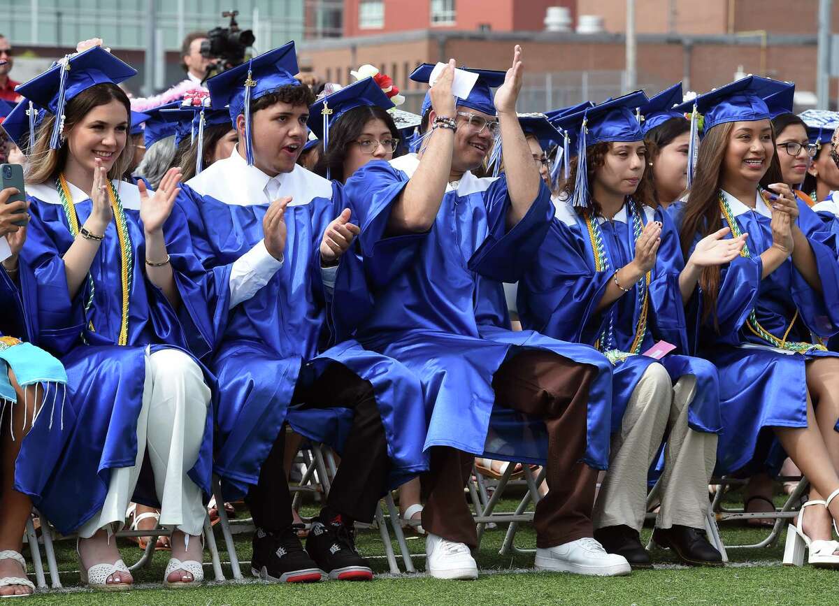 Crowd turns out to celebrate West Haven High graduates