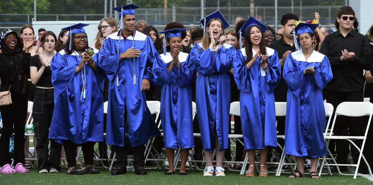 Crowd turns out to celebrate West Haven High graduates