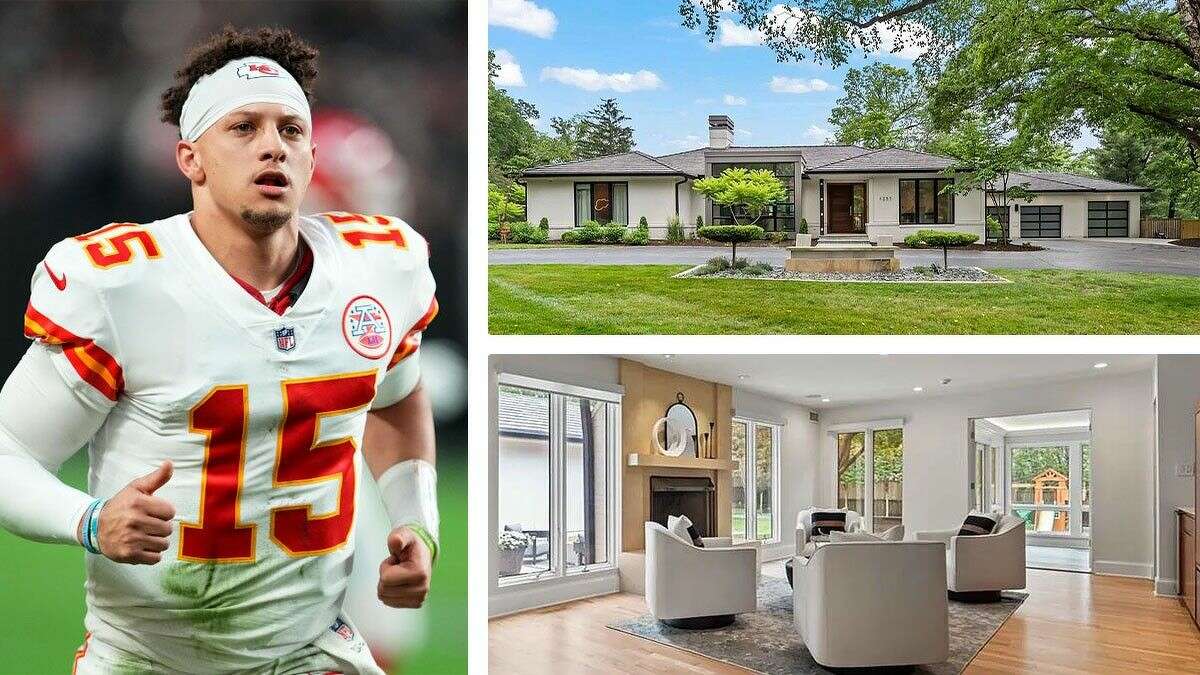 Chiefs quarterback Patrick Mahomes has a shoe room for his 180 pairs