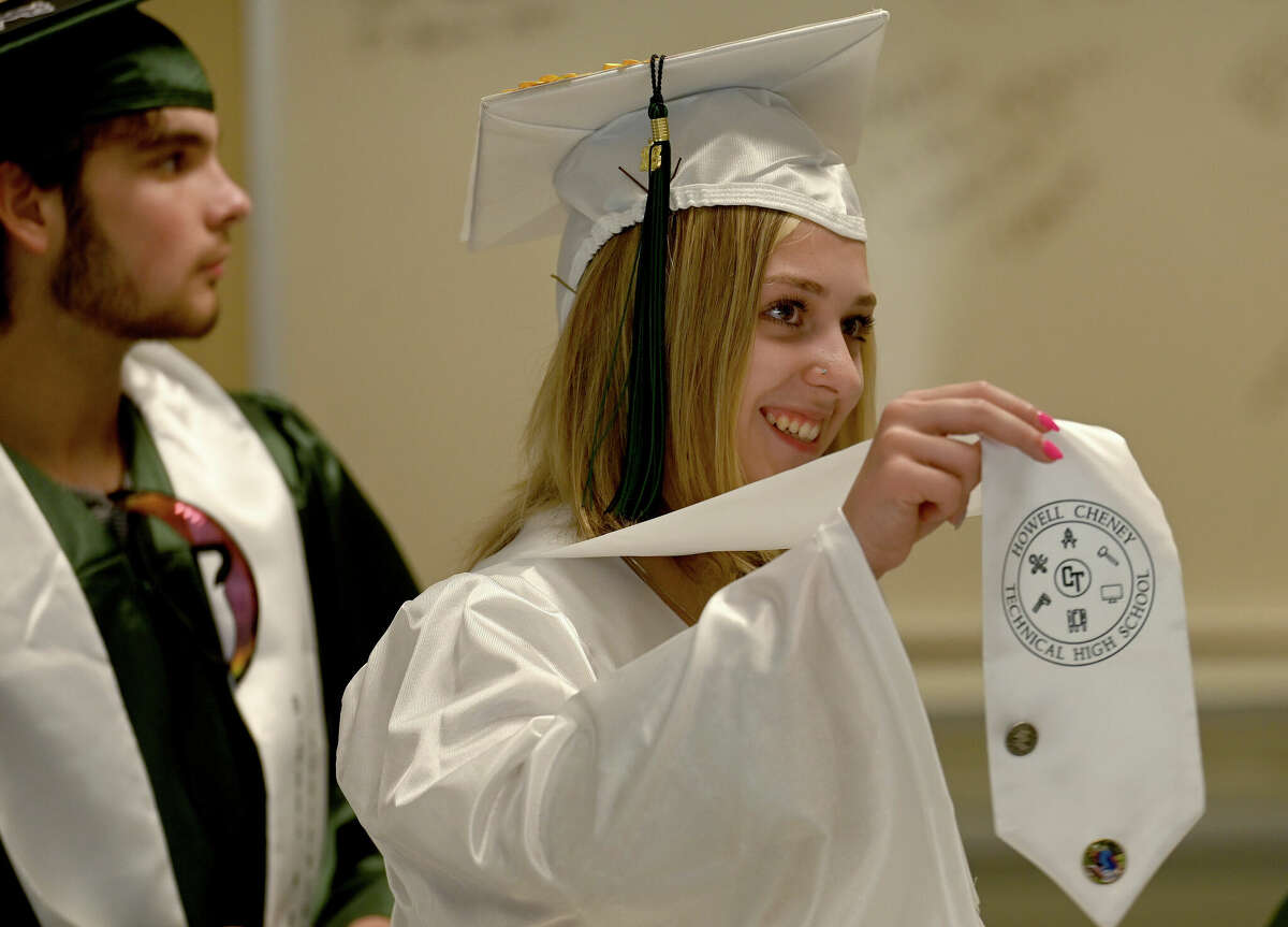 Graduates at Cheney Tech in Manchester leave as a family