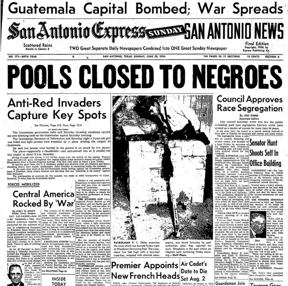 Black people banned from San Antonio pools on 1954