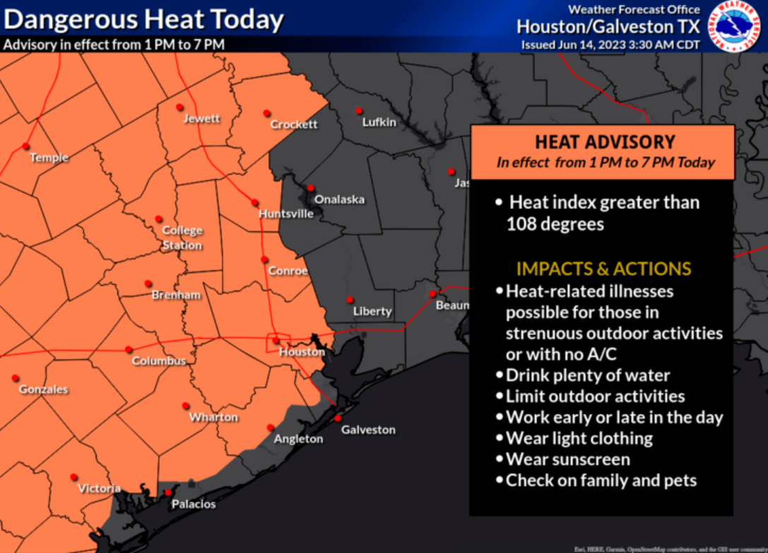 Houston's hottest June days Heatwave could break high temp records