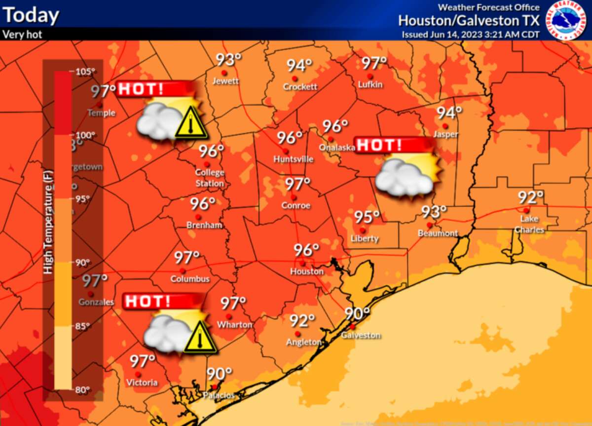 Houston's hottest June days Heatwave could break high temp records