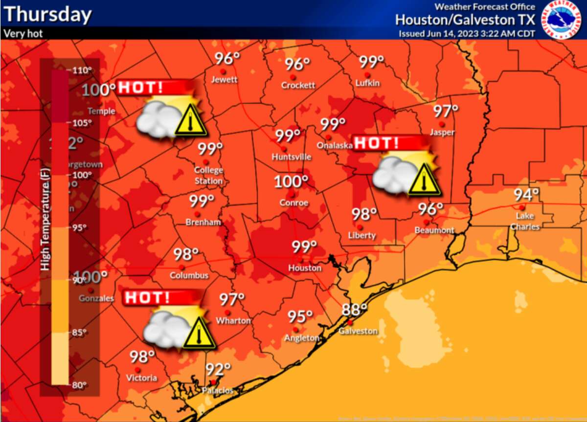 Houston's hottest June days Heatwave could break high temp records