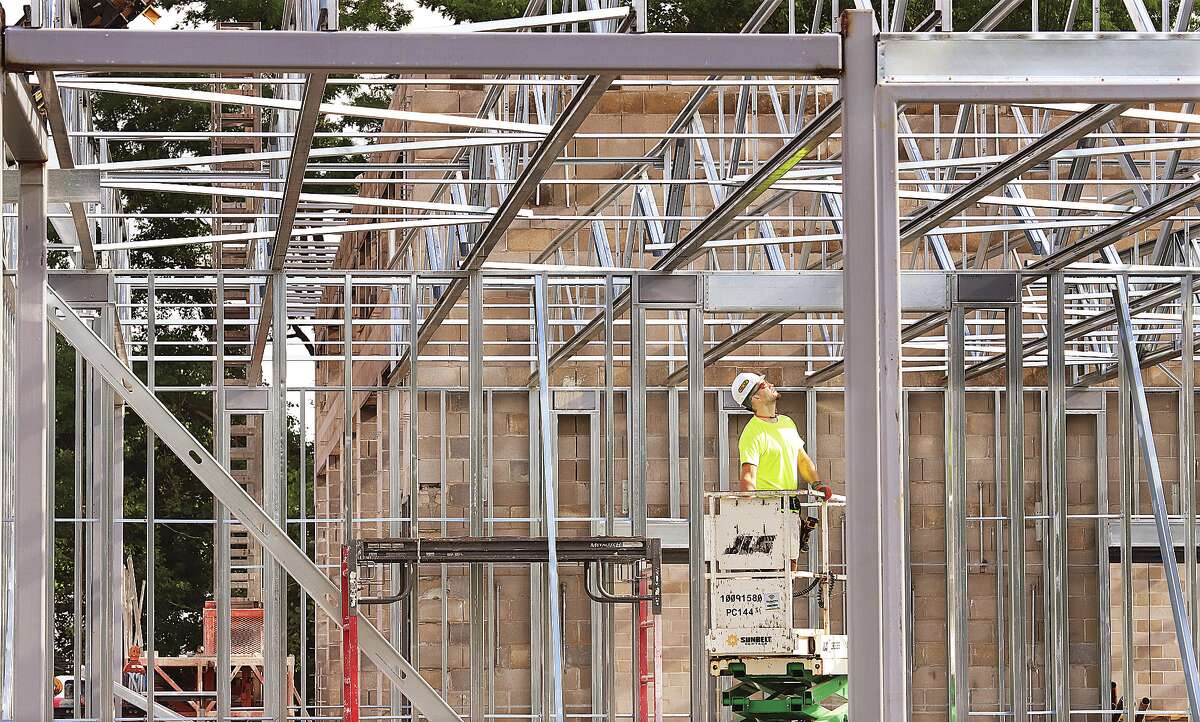 New Godfrey Fire Station construction progress helped by dry weather