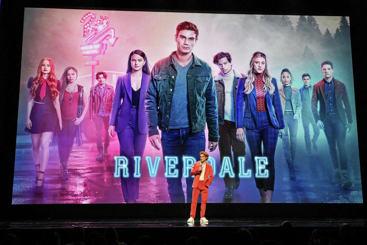 KJ Apa speaks onstage during the CW Network's 2022 Upfront presentation at New York City Center on May 19, 2022.