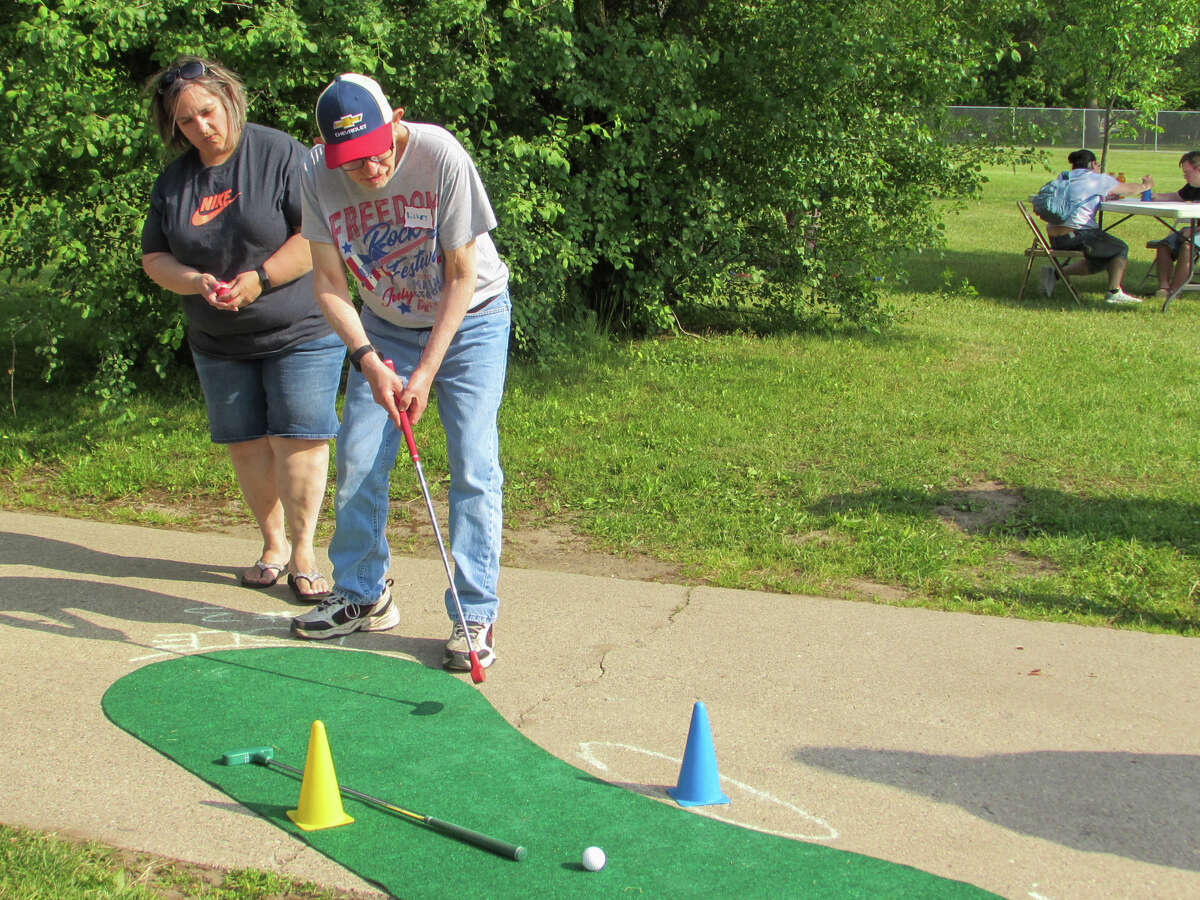 Chalk racetrack: disability activities