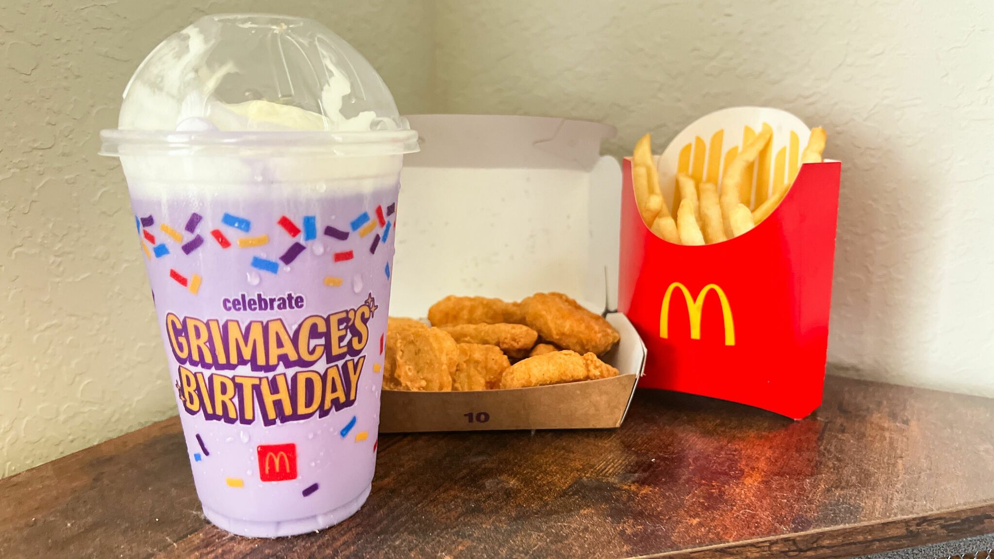 Rating of the McDonald's grimace birthday milkshake