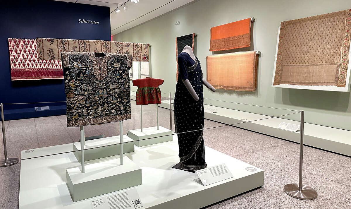 Houston Museum of Fine Art's Millennium Gallery featuring fabrics