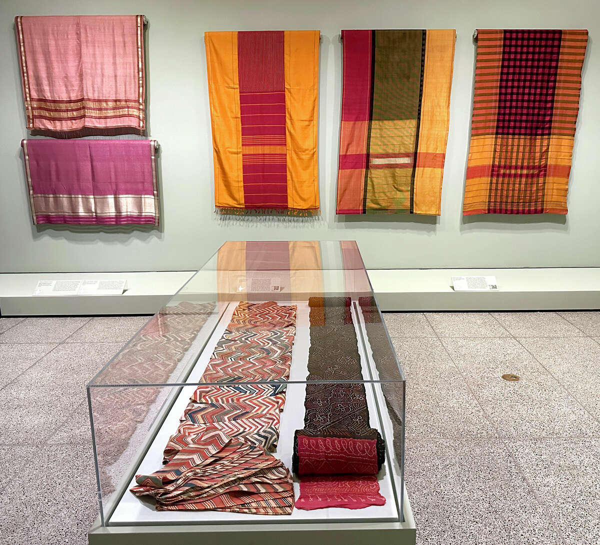 Houston Museum of Fine Art's Millennium Gallery featuring fabrics