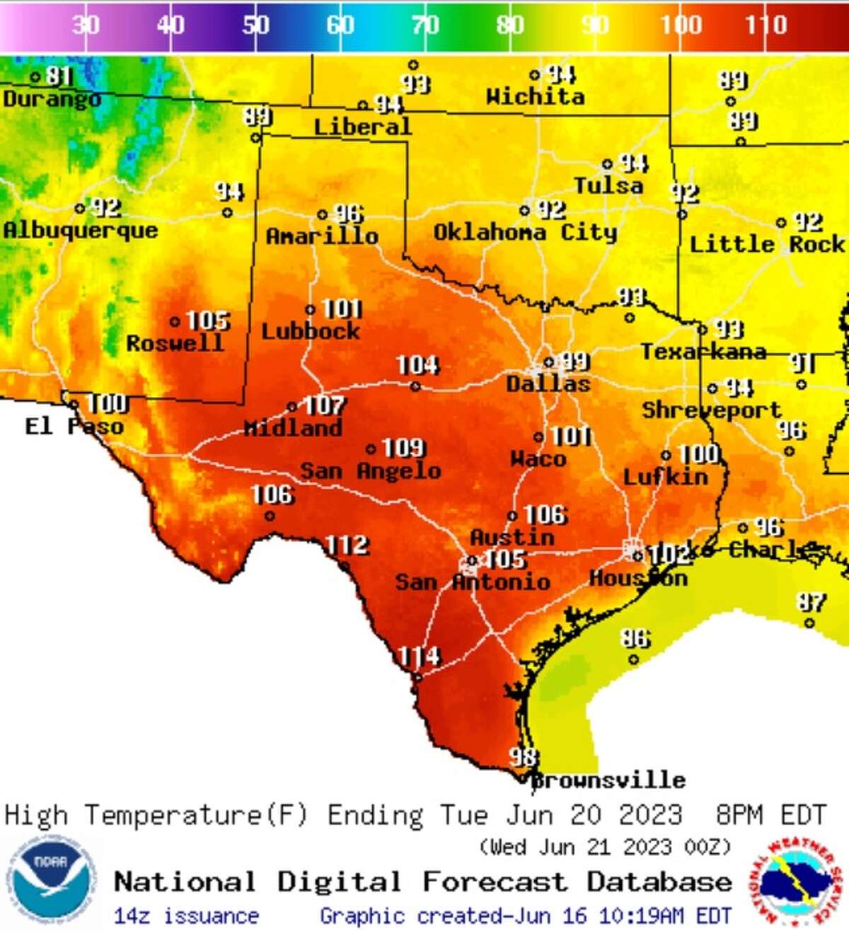 Laredo approaching record temperature next week amid Texas heat wave