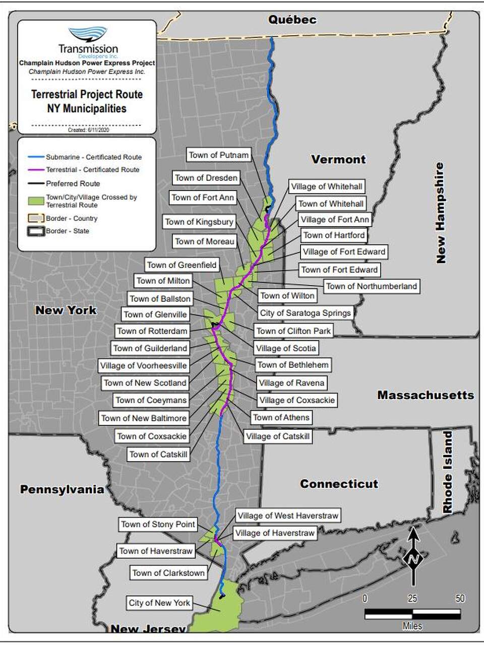 Installation of power line connecting Quebec, NYC enters final phase