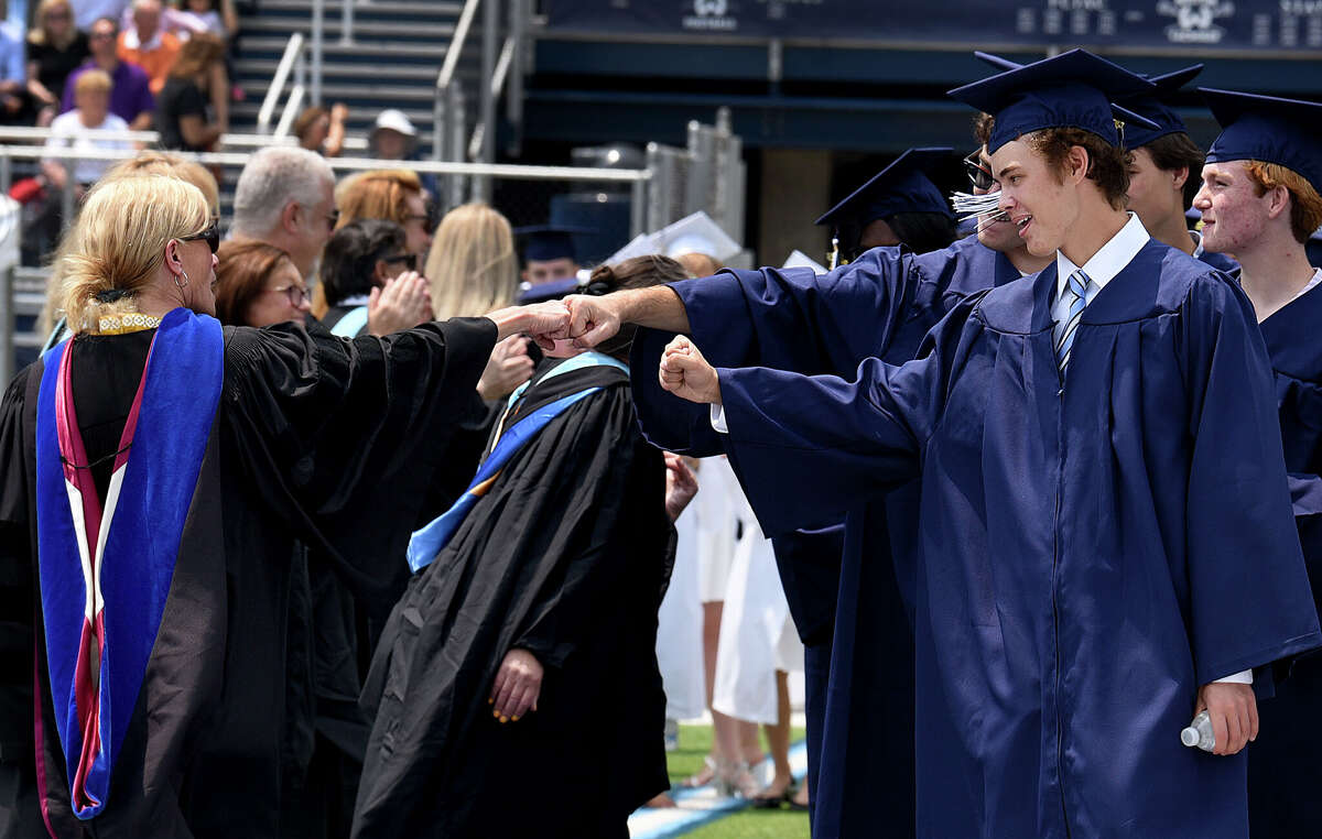 Wilton High School announces a trio of valedictorians at graduation