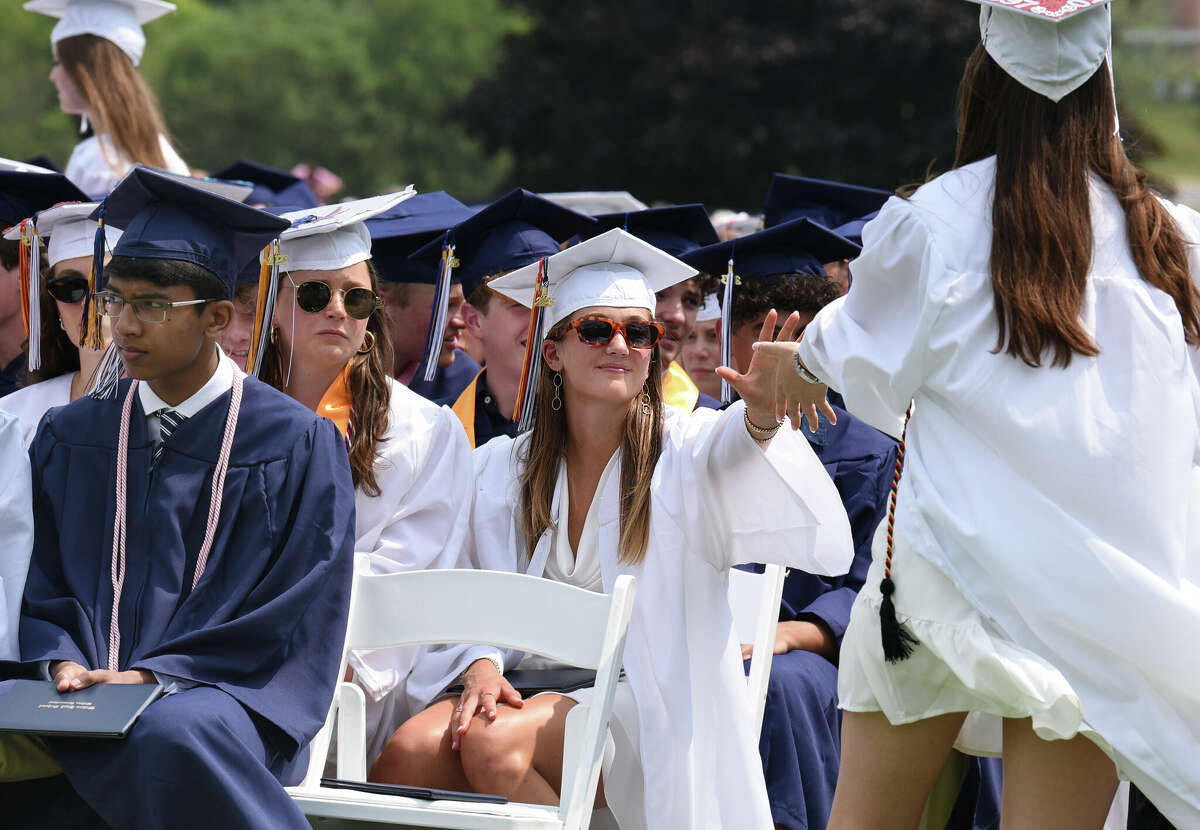 Wilton High School announces a trio of valedictorians at graduation