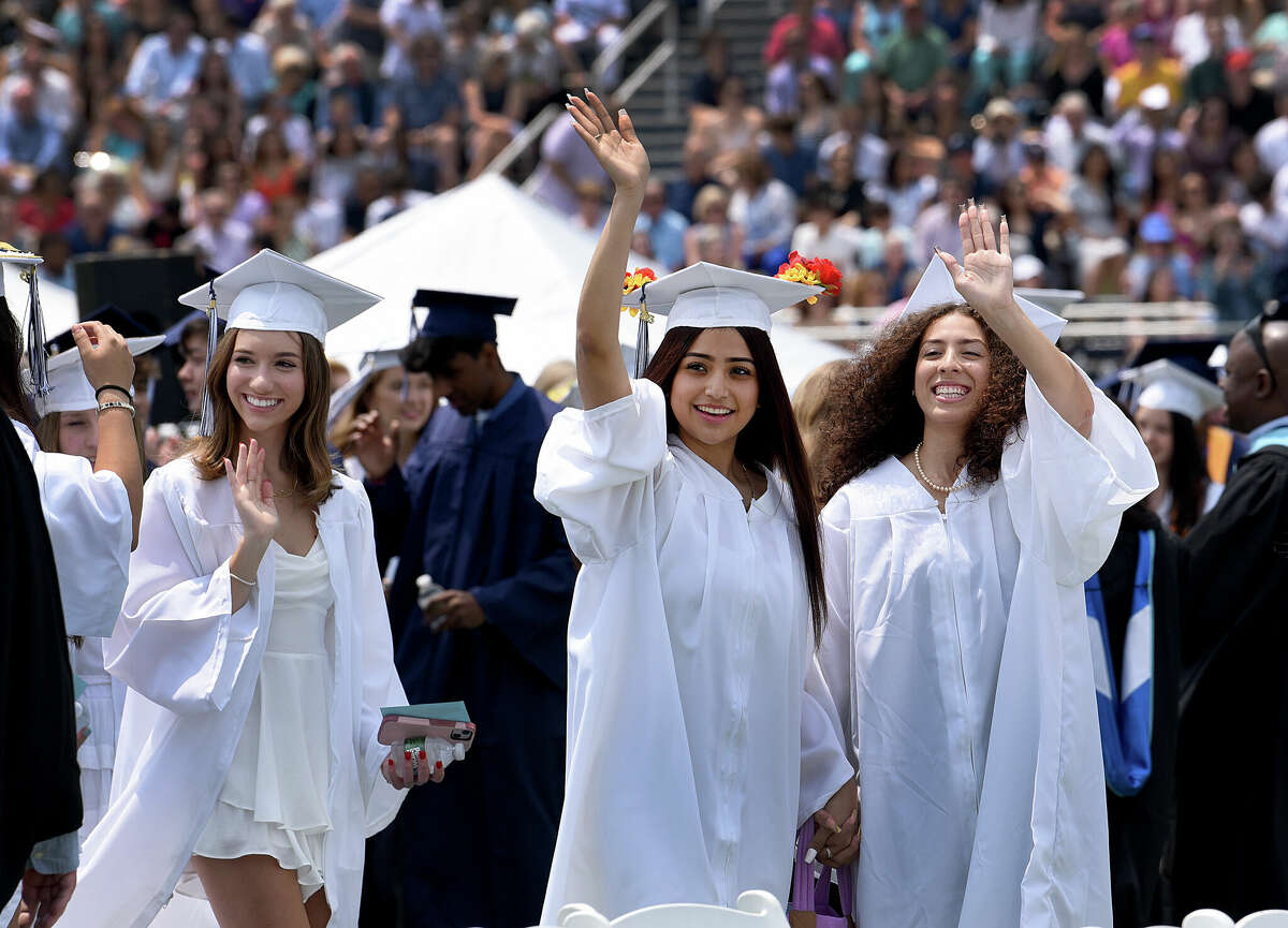 Wilton High School announces a trio of valedictorians at graduation