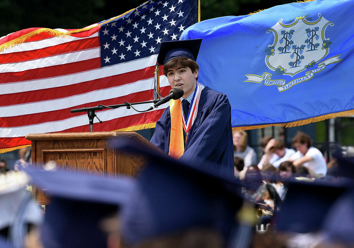 Wilton High School announces a trio of valedictorians at graduation