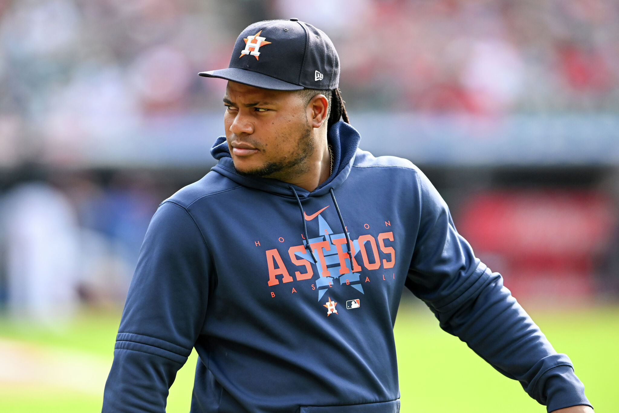 Astros wearing Framber Valdez shirts before World Series Game 6