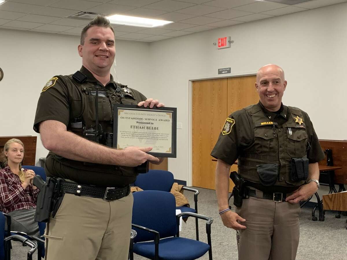 Mecosta County Sheriff Brian Miller honors 3 deputies