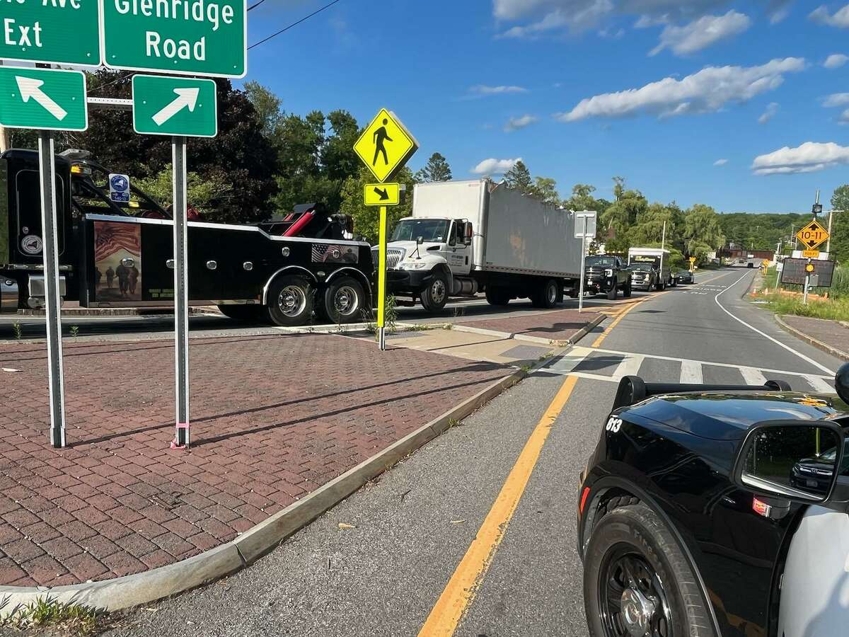 Glenville traffic halted after box truck collides with rail bridge
