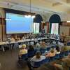 Norwalk Planning and Zoning Commission during June 21, 2023 public hearing regarding the proposed citywide zoning rewrite.