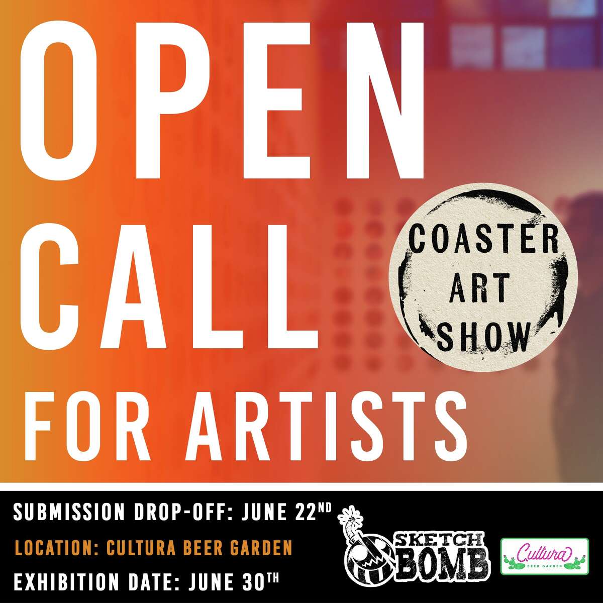 Sketchbomb Laredo to host coaster art exhibit at Cultura Beer Garden