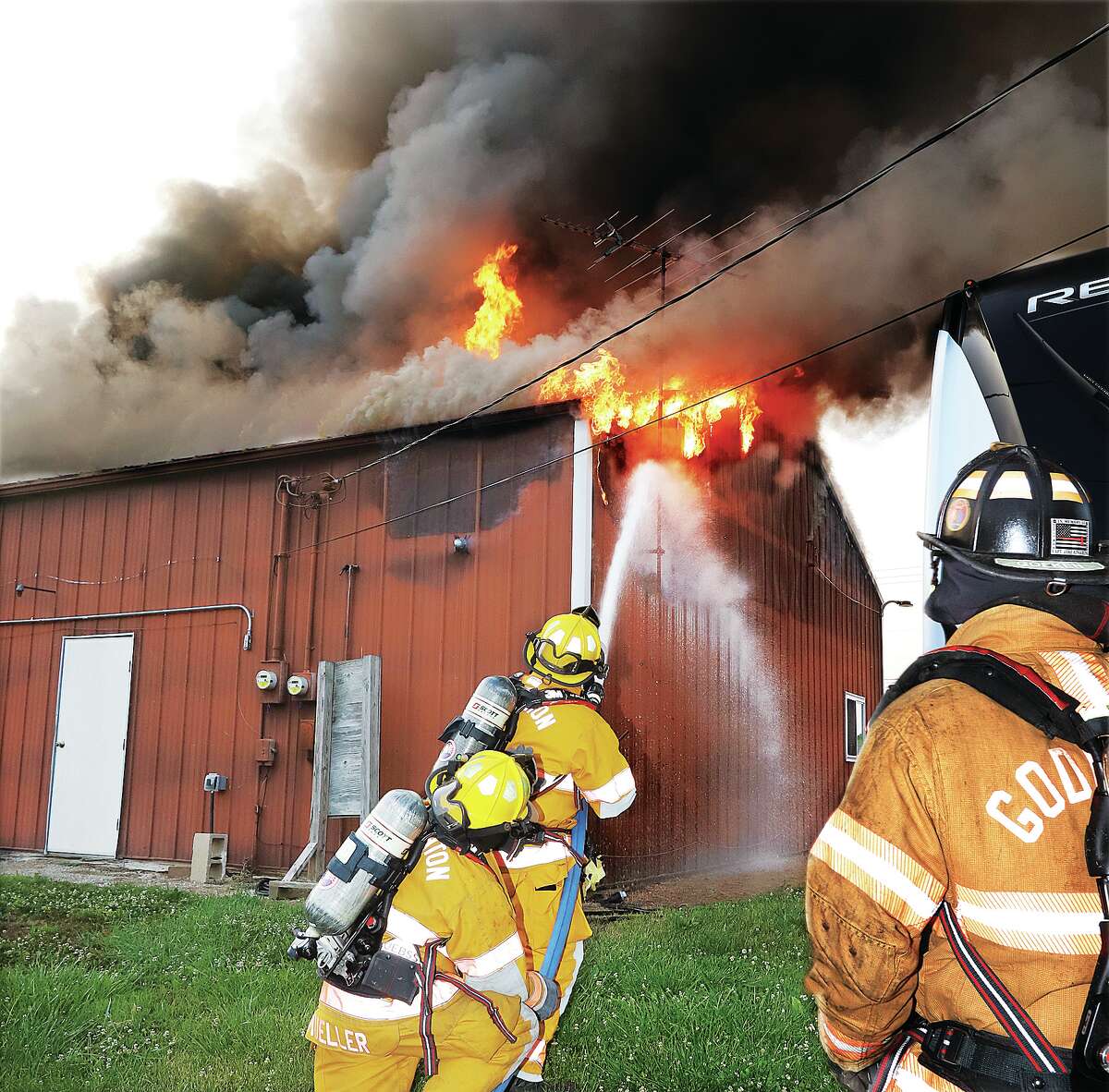 Fire destroys Godfrey game meat processor Thursday night