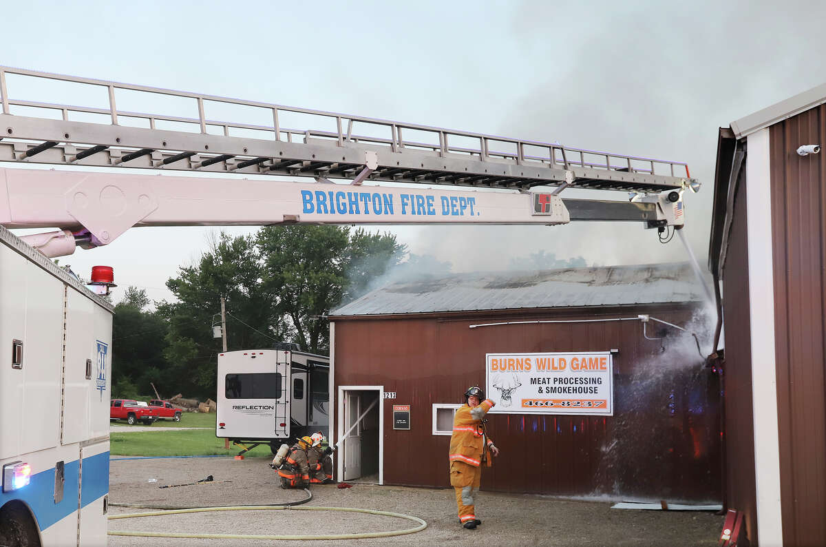 Fire destroys Godfrey game meat processor Thursday night
