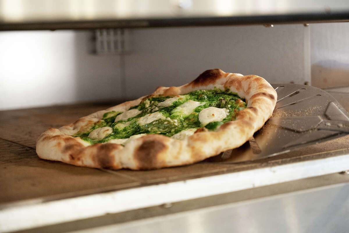 Pesto Pizza at Flour + Water in San Francisco Calif., June 22, 2023