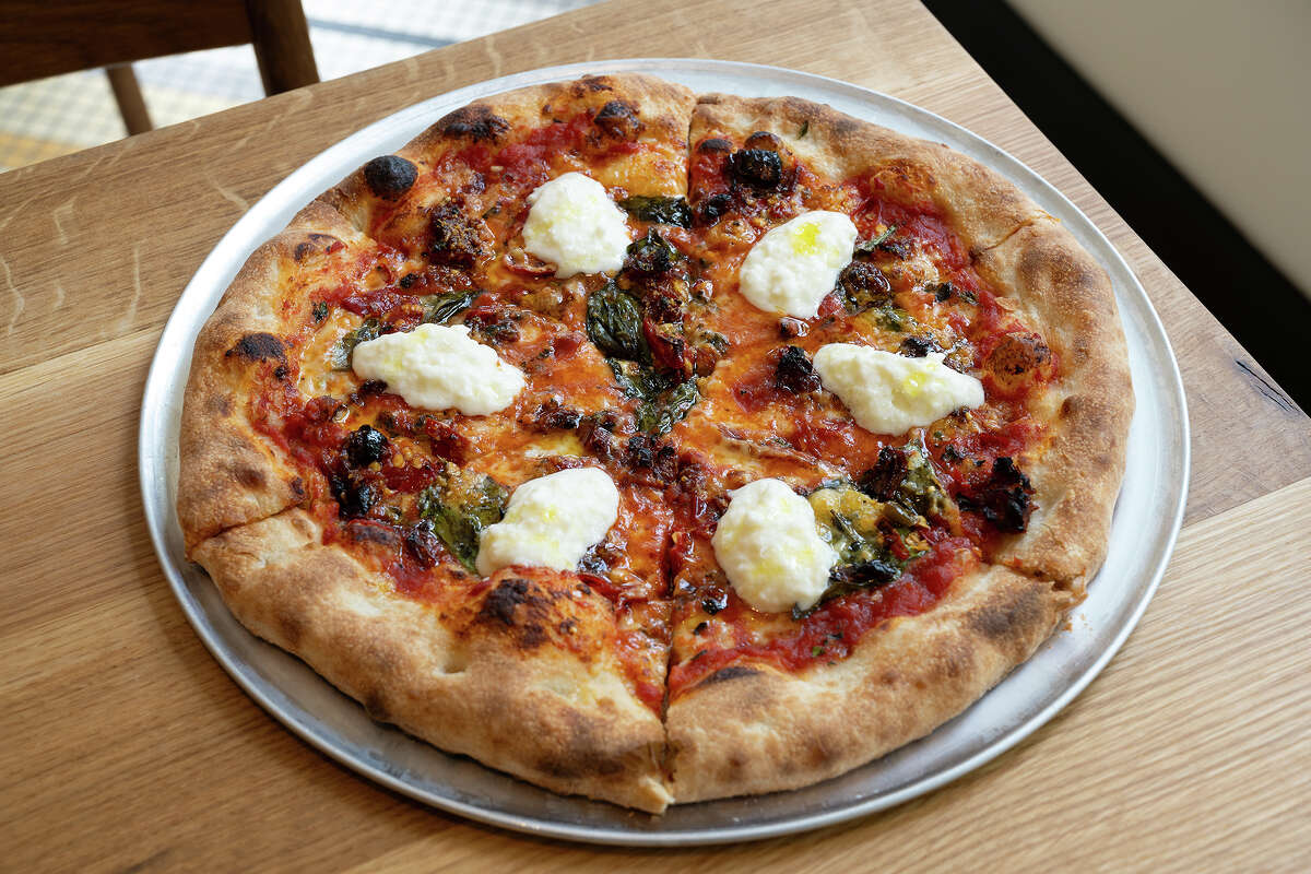 Burrata Pizza at Flour + Water in San Francisco Calif., June 22, 2023