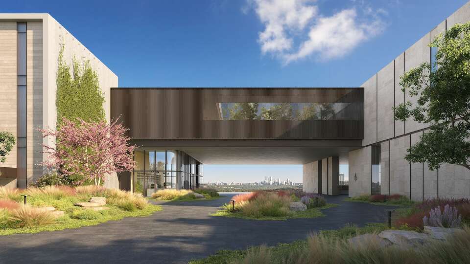 This artist rendering shows the portal at the Four Seasons private residences project at Lake Austin in Texas.