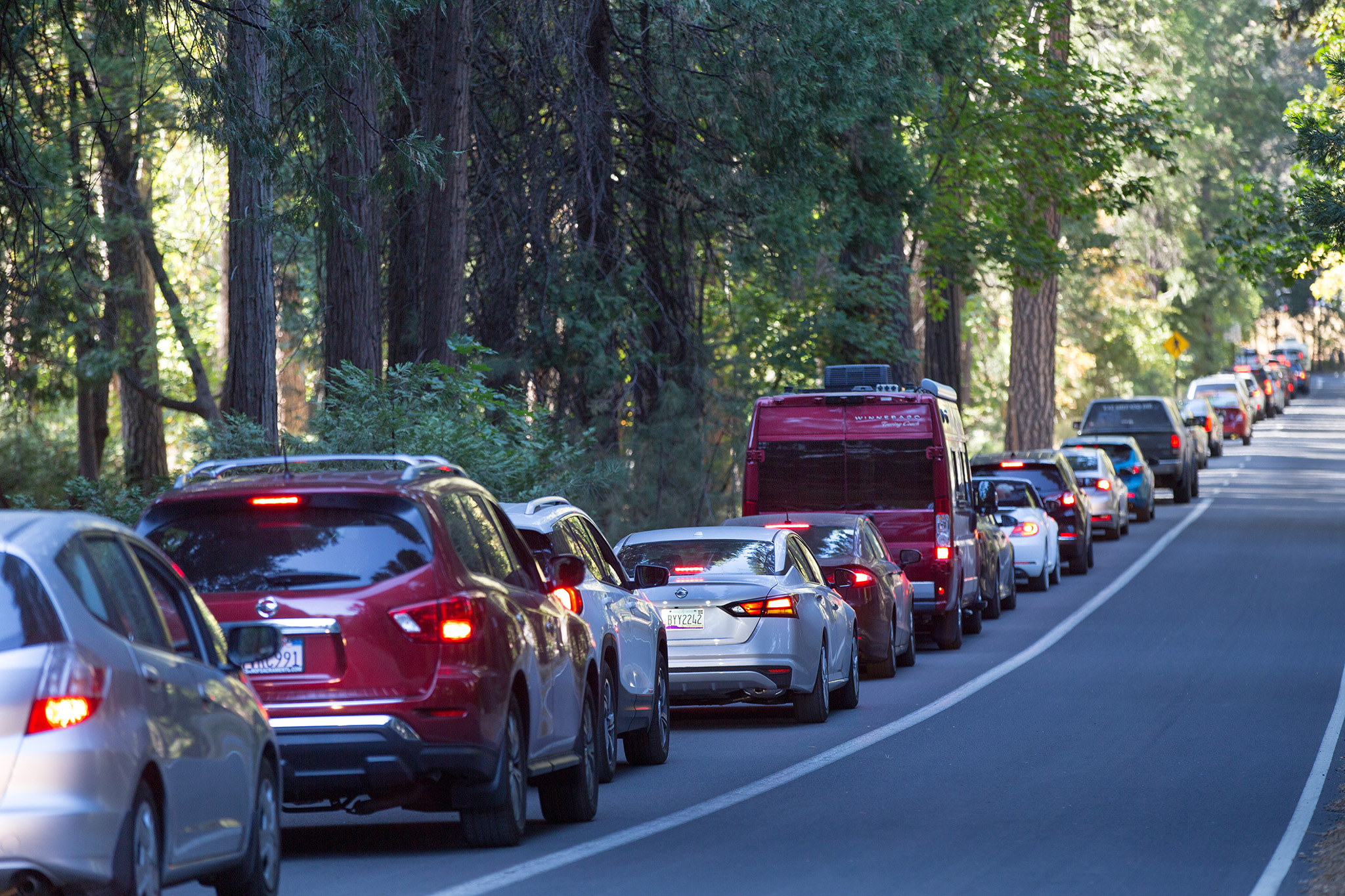 With no reservation system in peak season, Yosemite is slammed