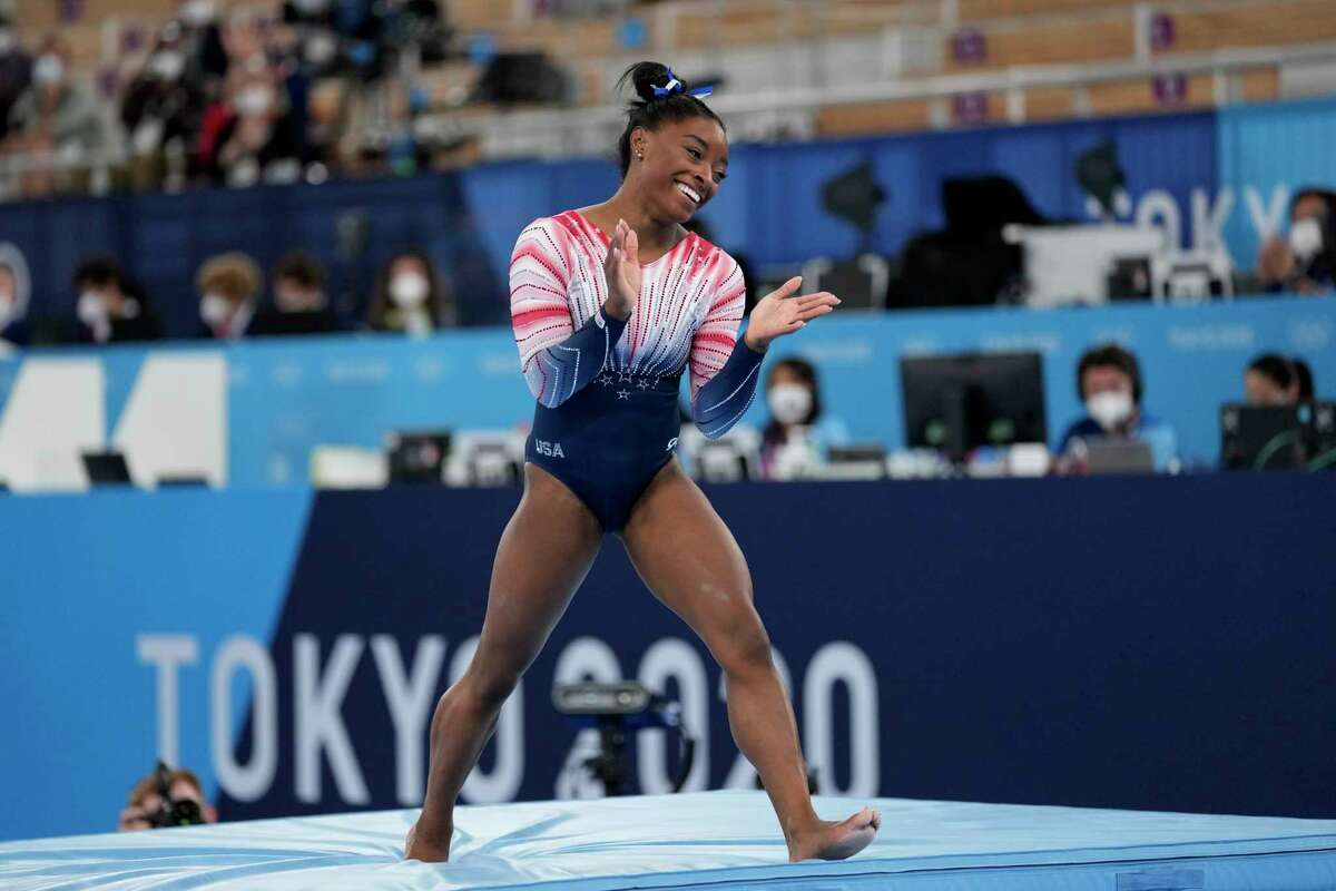 Simone Biles Trades in Her Gymnastics Uniform to Become a Houston Texans  Cheerleader