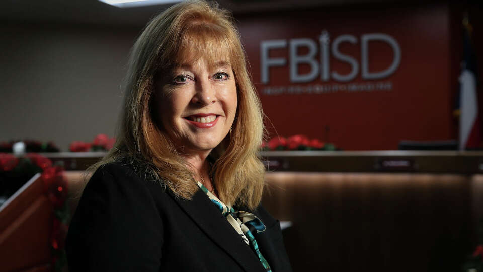 Christie Whitbeck, superintendent of Fort Bend Independent School District, poses for a portrait before she speaks to reporters Thursday, Dec. 16, 2021, at a FBISD administration building in Sugar Land.