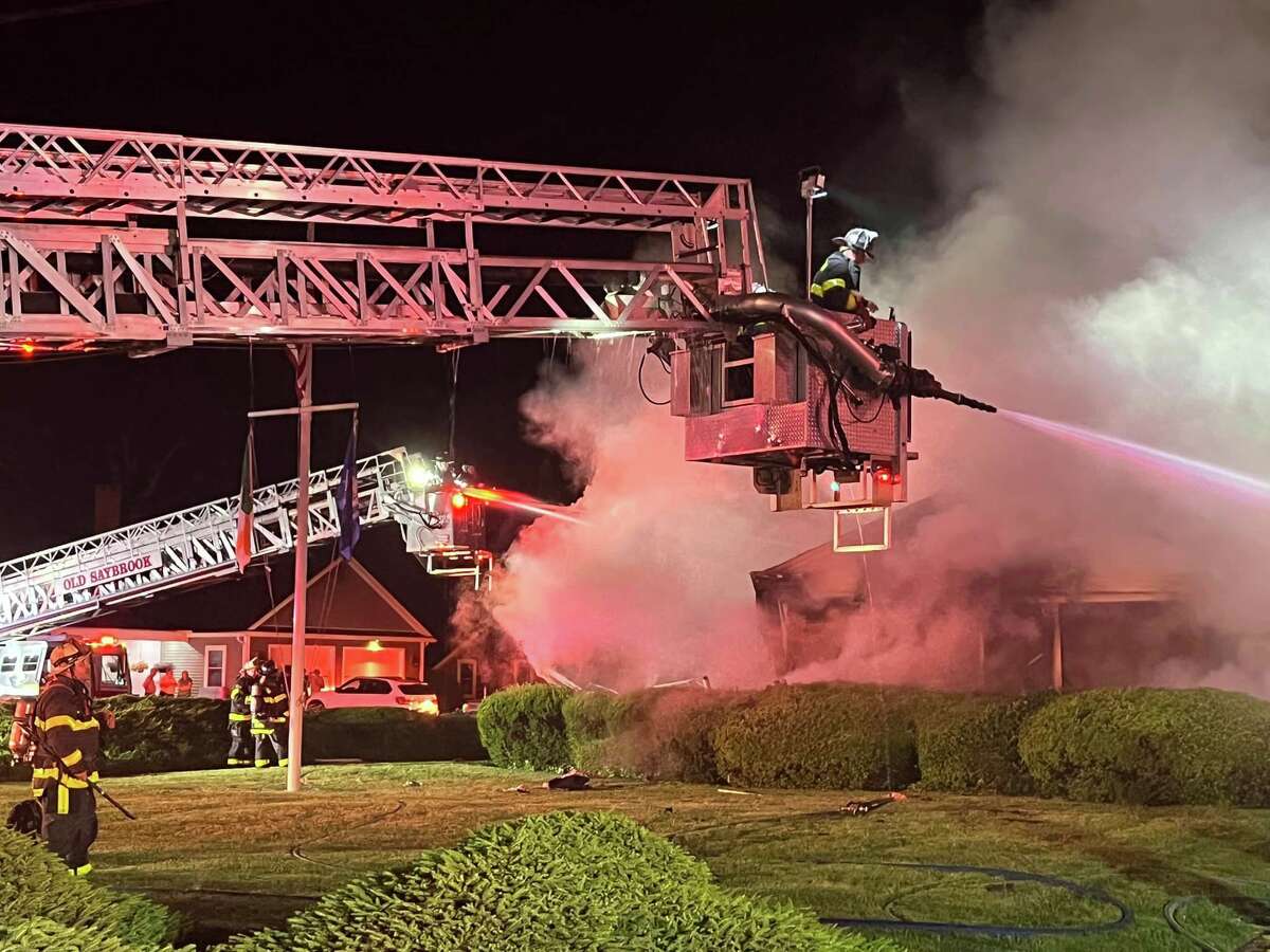 Neighbor heard explosion before massive Old Saybrook house fire