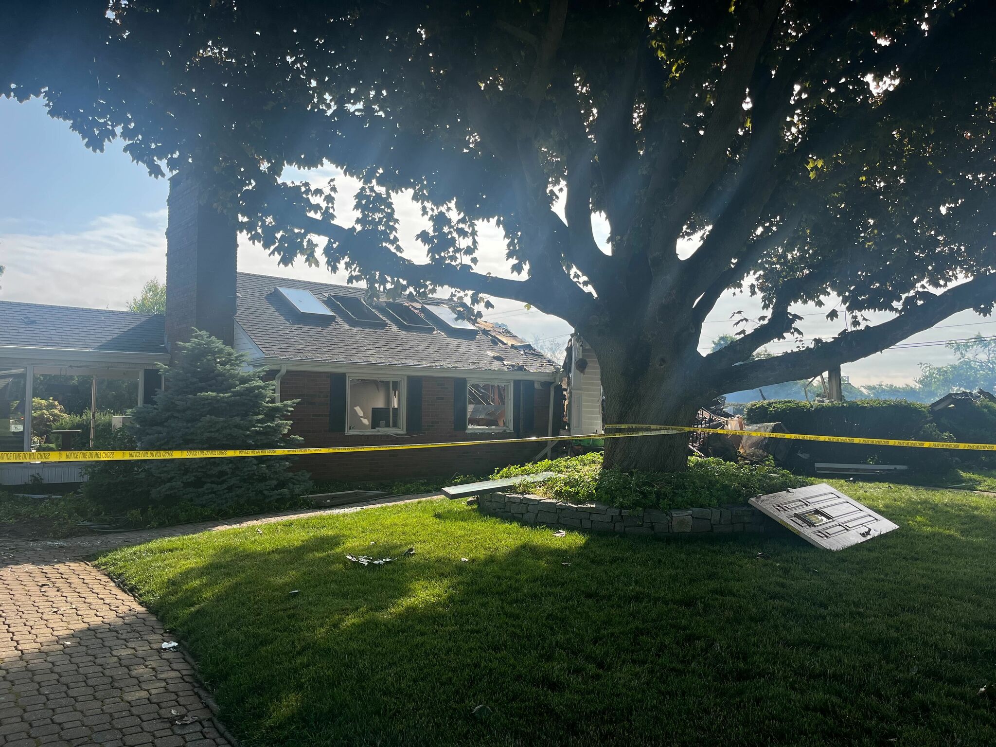 Neighbor heard explosion before massive Old Saybrook house fire