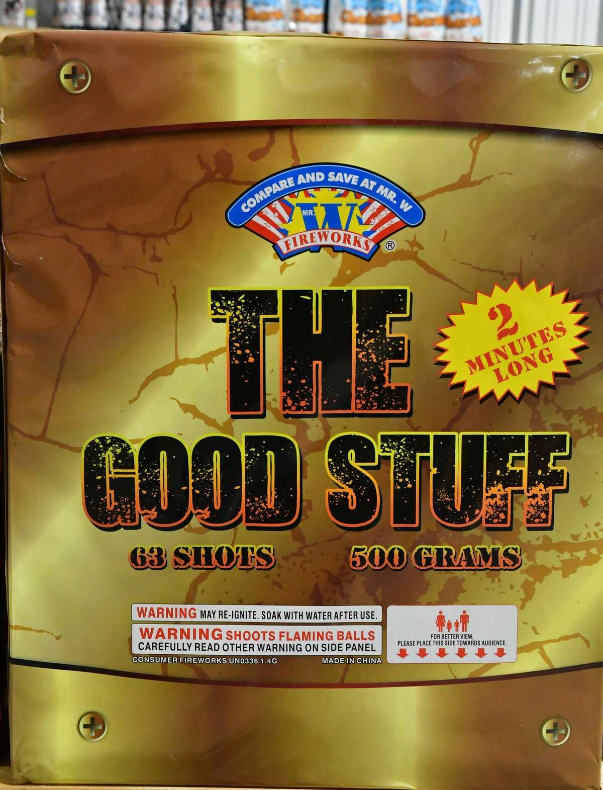 Top selling fireworks at Truckload and Mr. W stands in Midland