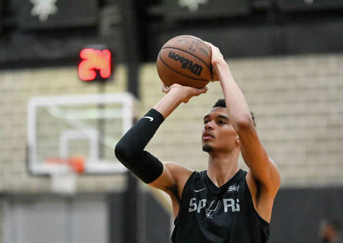 Victor Wembanyama, 7-foot-4 Frenchman, taken by the San Antonio