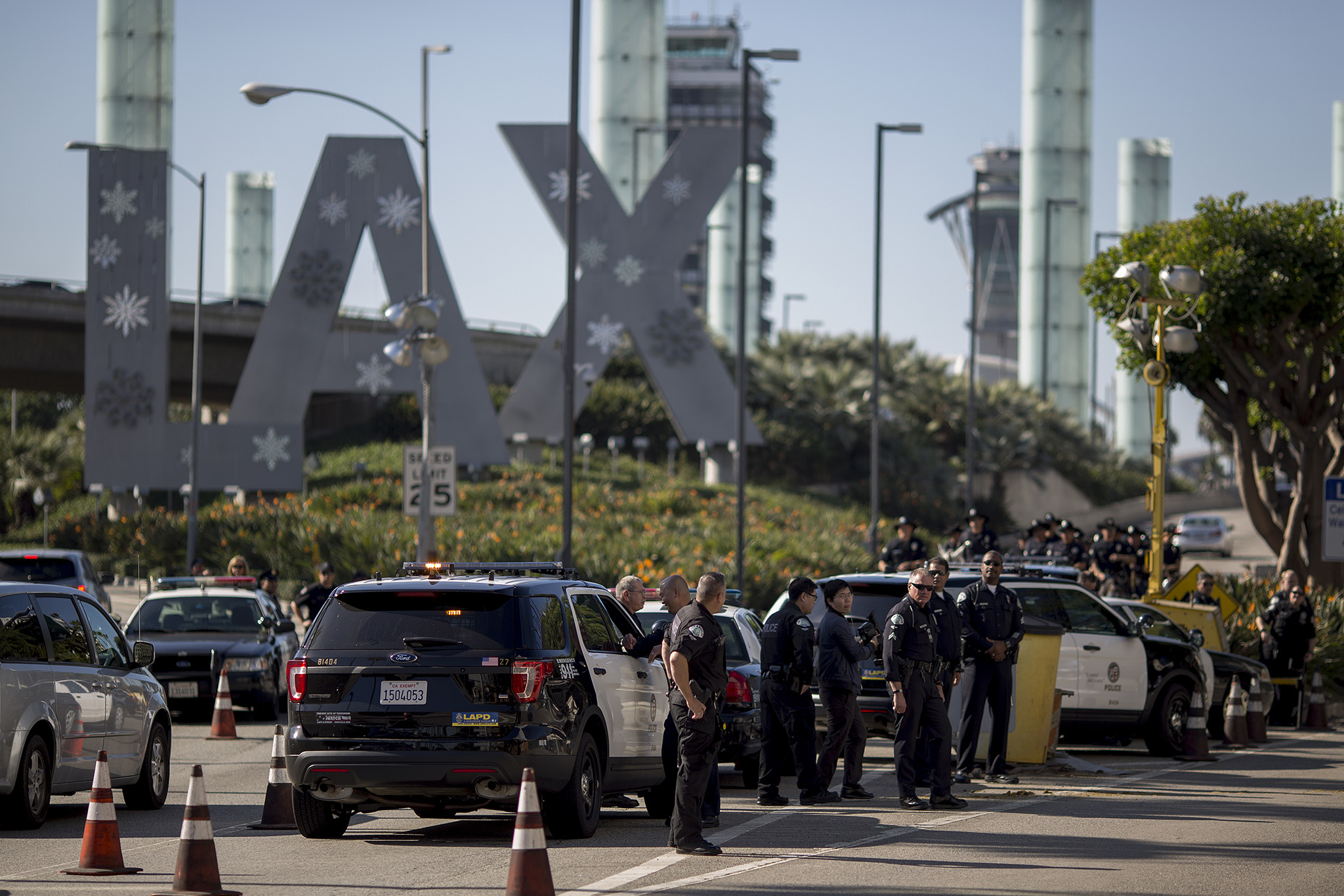 LAX cop arrested for alleged sexual battery, discharging firearm