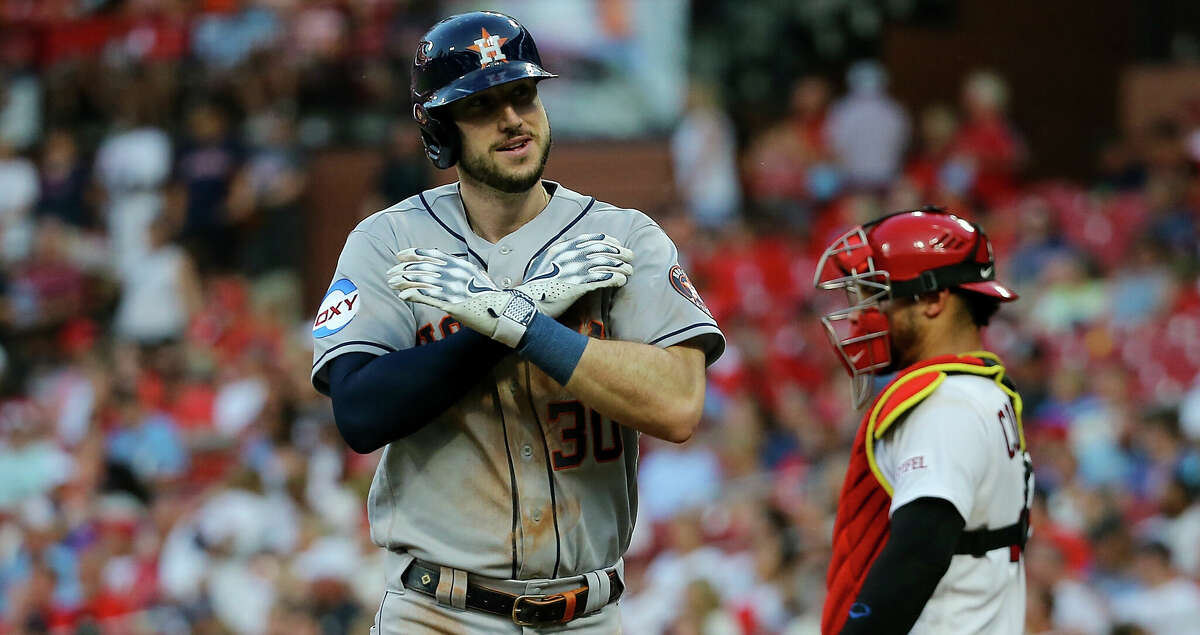 Which Astros players have also played for the Cardinals? MLB